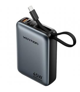 Powerbank 20000mah vention fhgh0/ 45w/ gris/ incluye cable usb tipo-c