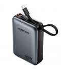 Powerbank 20000mah vention fhgh0/ 45w/ gris/ incluye cable usb tipo-c