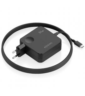 Cargador de pared gan aisens asch-1pd65wl80-bk/ 1xusb tipo-c/ 65w/ negro
