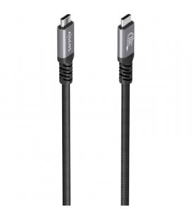Cable usb 3.2 tipo-c aisens a107-0990/ usb tipo-c macho - usb tipo-c macho/ hasta 100w/ 10gbps/ 5m/ negro