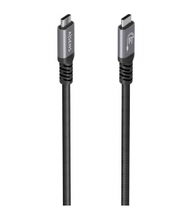 Cable usb 3.2 tipo-c aisens a107-0991/ usb tipo-c macho - usb tipo-c macho/ hasta 60w/ 5gbps/ 7m/ negro