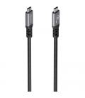 Cable usb 3.2 tipo-c aisens a107-0991/ usb tipo-c macho - usb tipo-c macho/ hasta 60w/ 5gbps/ 7m/ negro