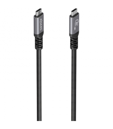 Cable usb 3.2 tipo-c aisens a107-0991/ usb tipo-c macho - usb tipo-c macho/ hasta 60w/ 5gbps/ 10m/ negro