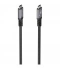Cable usb 3.2 tipo-c aisens a107-0991/ usb tipo-c macho - usb tipo-c macho/ hasta 60w/ 5gbps/ 10m/ negro
