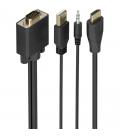 Cable conversor aisens a115-1007 svga macho - usb macho - jack macho/ hdmi macho/ 1m/ negro