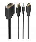 Cable conversor aisens a122-1015 svga macho - usb macho - jack macho/ hdmi macho/ 2m/ negro