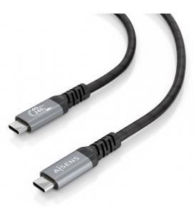 Cable usb 4.0 tipo-c aisens a156-0993/ usb tipo-c macho - usb tipo-c macho/ hasta 240w/ 40gbps/ 50cm/ negro