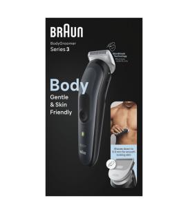 Cortapelos braun bodygroomer series 3 bg3340/ con batería/ 3 accesorios