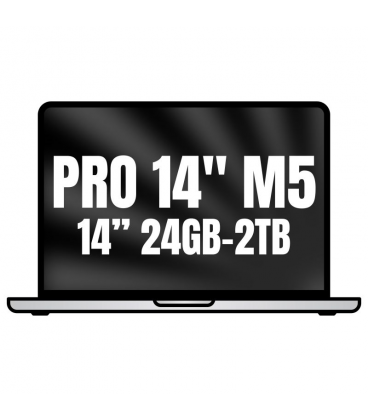 Apple macbook pro 14'/ m5 pro 18-core cpu/ 24gb/ 2tb ssd/ 20-core gpu/ plata