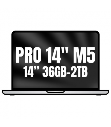 Apple macbook pro 14'/ m5 max 36-core cpu/ 36gb/ 2tb ssd/ 32-core gpu/ plata