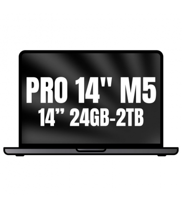 Apple macbook pro 14'/ m5 pro 18-core cpu/ 24gb/ 2tb ssd/ 20-core gpu/ negro espacial