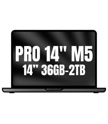 Apple macbook pro 14'/ m5 max 18-core cpu/ 36gb/ 2tb ssd/ 32-core gpu/ negro espacial