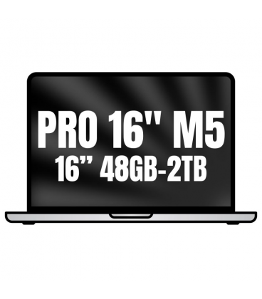 Apple macbook pro 16'/ m5 max 18-core cpu/ 48gb/ 2tb ssd/ 40-core gpu/ plata
