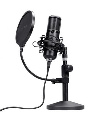 Micrófono gaming trust gaming gxt 269 emita ii 25769/ usb/ negro