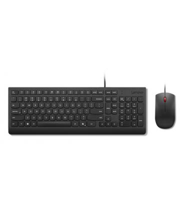 Lenovo Essential Wired Combo (ES 172) teclado Ratón incluido Universal USB Español Negro