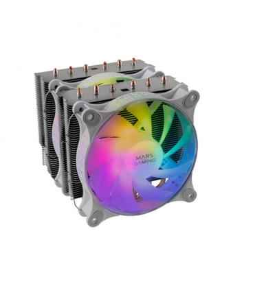 Ventilador disipador cpu mars gaming mcpu - xt 120mm argb blanco