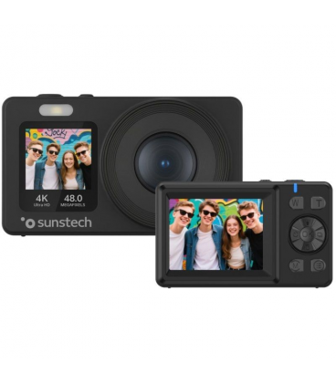 Cámara digital deportiva sunstech dcam4825/ 48mp/ zoom óptico 18x/ negra