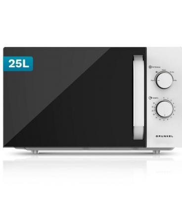 Microondas grunkel mw-25easy/ 850w/ capacidad 25l/ blanco