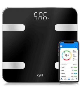 Báscula de baño gkl fitblue 300 black/ hasta 180kg