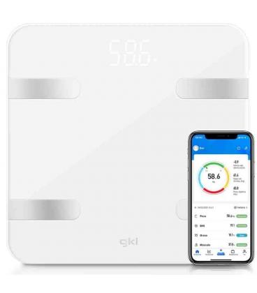 Báscula de baño gkl fitblue 300 white/ hasta 180kg