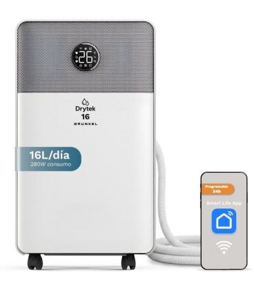 Deshumidificador grunkel dh-16dt/ depósito 2l