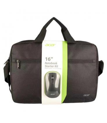 Maletin acer para portatil 16 pulgadas negro + raton