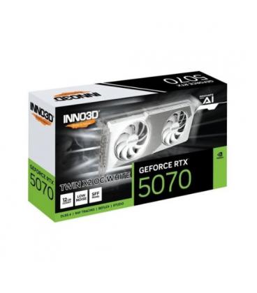 Tarjeta grafica inno3d rtx 5070 twin x2 oc white 12gb gddr7 - 3x dp - 1x hdmi