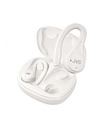 Auriculares bluetooth jvc ha-ec25t con estuche de carga/ autonomía 7.5h/ blancos