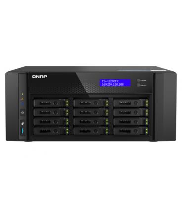 Servidor nas qnap ts - h1290fx 12 bahias 64gb gigabit ethernet