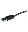 Adaptador usb 3.0 a 2x hdmi staretch 25cm - macho - hembra - negro