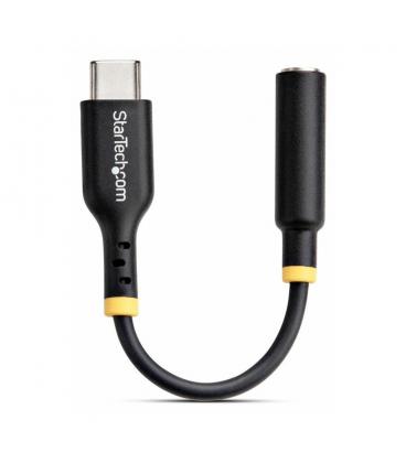 Adaptador usb tipo c a mini jack 3.5mm startech 12.7cm - macho - hembra - negro