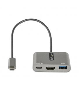 Adaptador usb tipo c a usb tipo c - usb tipo a - hdmi startech macho - hembra - gris