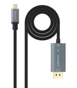 Cable conversor nanocable 10.15.5022/ usb tipo-c macho - displayport macho/ 2m/ negro