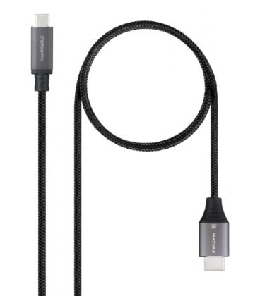 Cable conversor nanocable 10.15.5262/ usb tipo-c macho - hdmi macho/ 1.8m/ negro