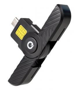 Lector de dni y tarjetas tooq tqr-3011b/ usb tipo-c/ negro