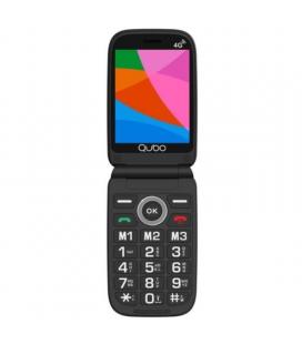 Teléfono móvil qubo x-340 4g para personas mayores/ negro