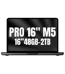Apple macbook pro 16'/ m5 max 18-core cpu/ 48gb/ 2tb ssd/ 40-core gpu/ negro espacial