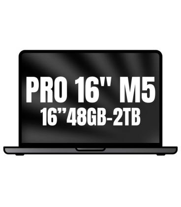 Apple macbook pro 16'/ m5 max 18-core cpu/ 48gb/ 2tb ssd/ 40-core gpu/ negro espacial