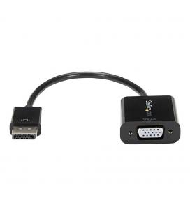 Cable displayport a vga startech 10cm - macho - hembra - negro