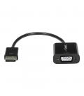 Cable displayport a vga startech 10cm - macho - hembra - negro