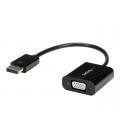 Cable displayport a vga startech 10cm - macho - hembra - negro