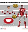 Figura mezco toyz marvel one:12 collective iron man silver centurion edition 16cm