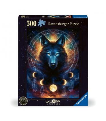 Puzzle lobo brillante 500 piezas