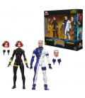 Pack 2 figuras hasbro marvel legends series earths mightiest heroes avengers black widow & quicksilver