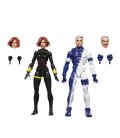 Pack 2 figuras hasbro marvel legends series earths mightiest heroes avengers black widow & quicksilver
