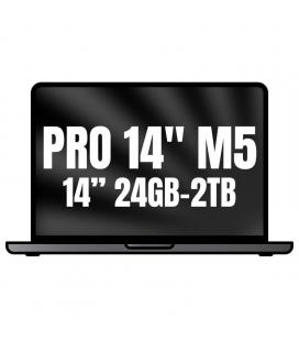 Apple macbook pro 14'/ m5 pro 15-core cpu/ 24gb/ 2tb ssd/ 16-core gpu/ negro espacial