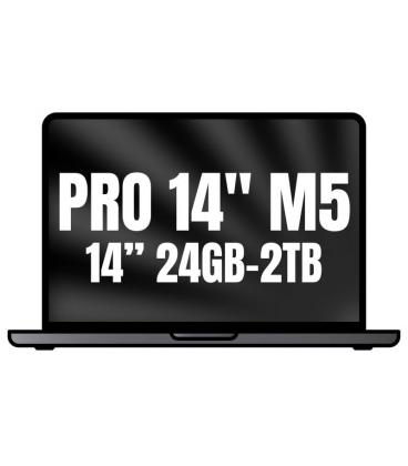 Apple macbook pro 14'/ m5 pro 15-core cpu/ 24gb/ 2tb ssd/ 16-core gpu/ negro espacial