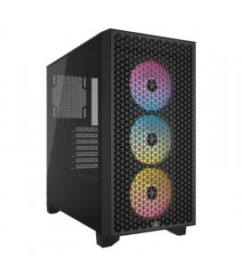 Caja ordenador gaming corsair 3000d rgb airflow atx cristal templado negra