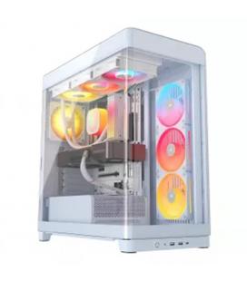 Caja ordenador corsair frame 4500x lx - r rgb atx cristal templado blanca