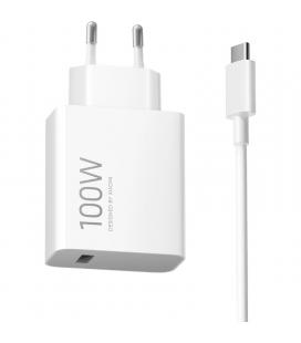 Cargador de pared xiaomi 100w charging combo (type-a)/ 1xusb + cable usb tipo-c/ 100w